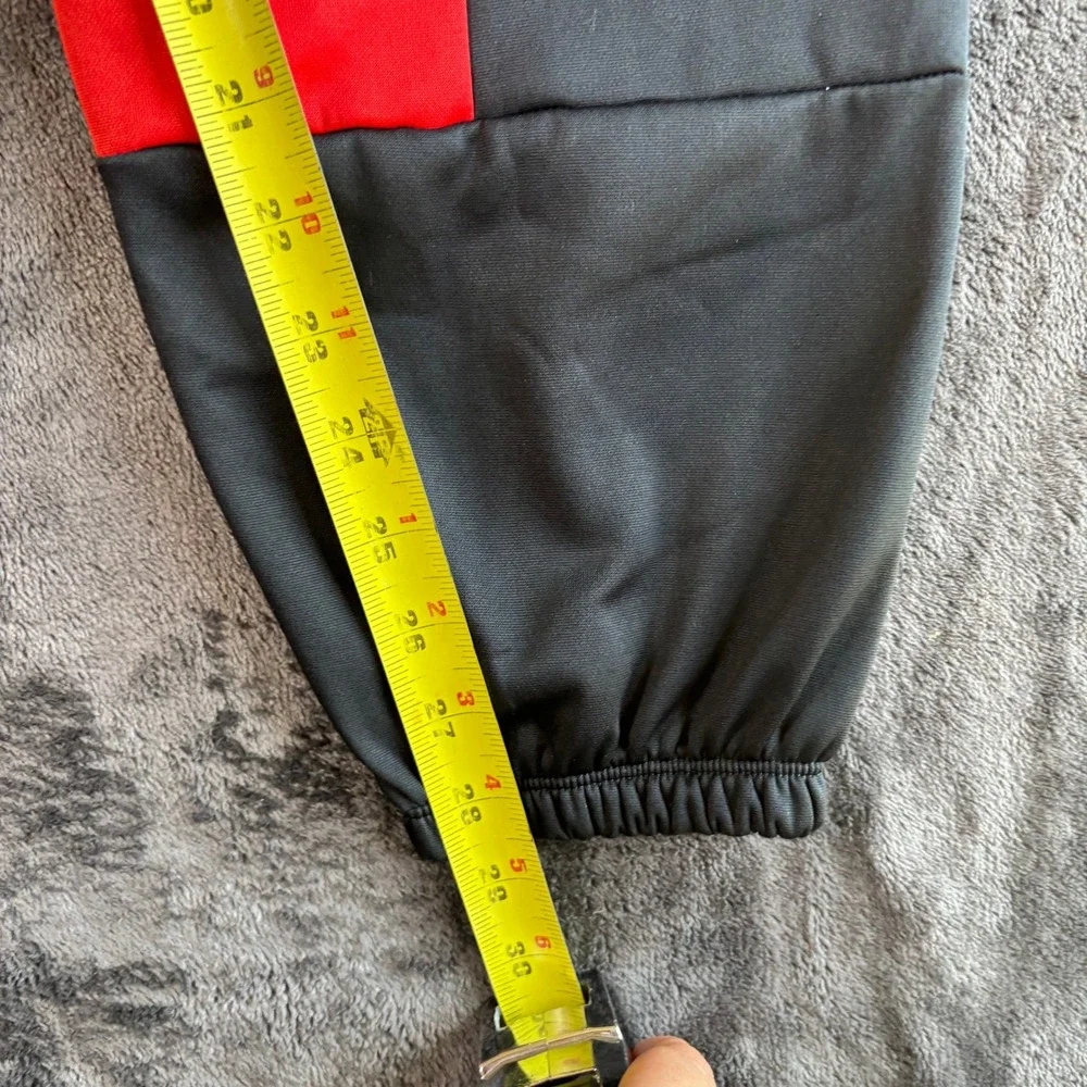 Nike Mens Polyester Therma-FIT Joggers Athletic Streetwear M Red Black